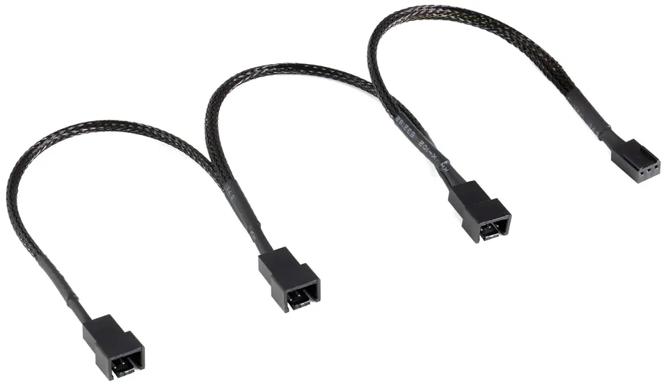 Poppstar 3-Pin Lüfter Verteilerkabel 20cm 3-fach