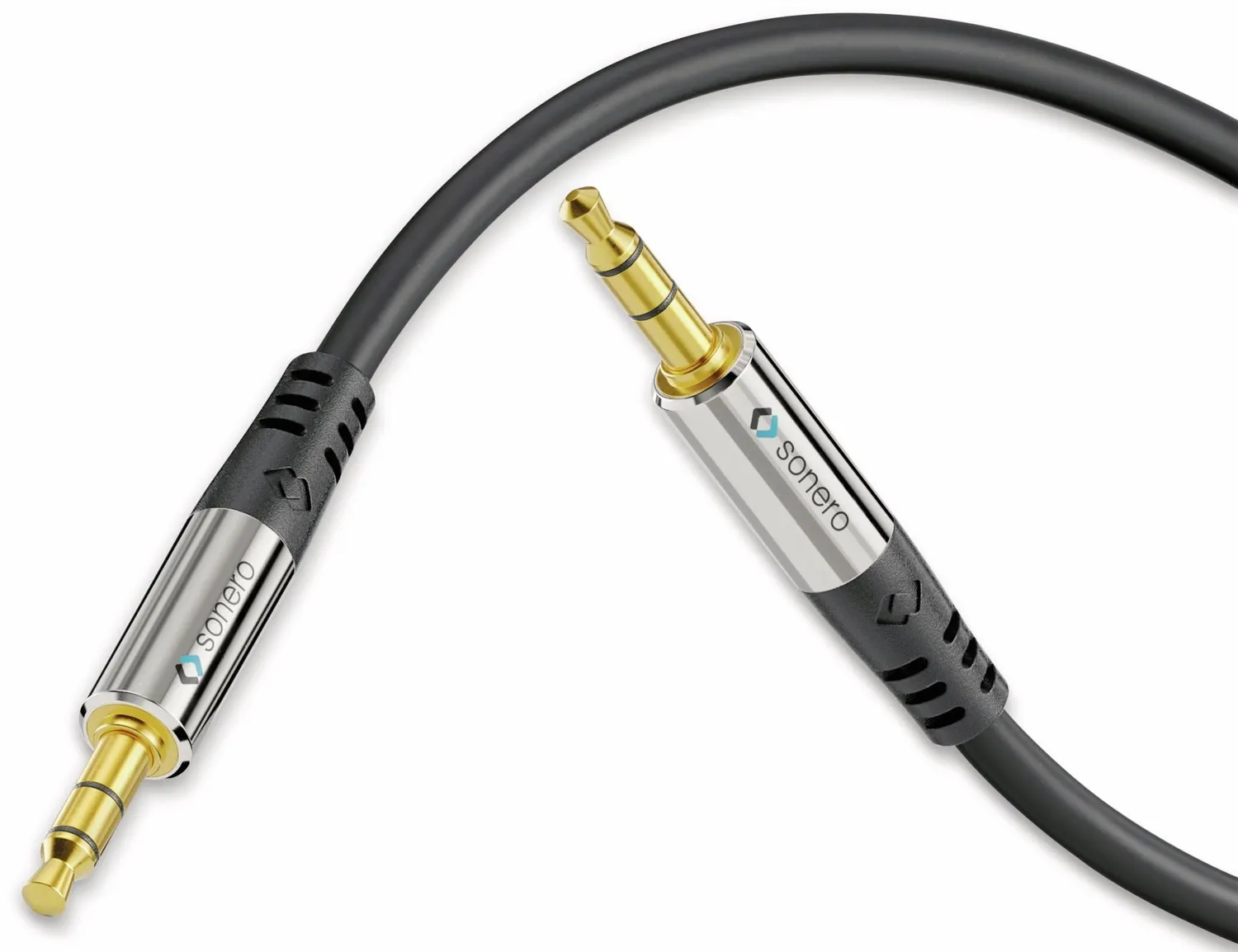 Sonero Audiokabel S-AC500-001 Klinke 3,5mm 1m Schwarz
