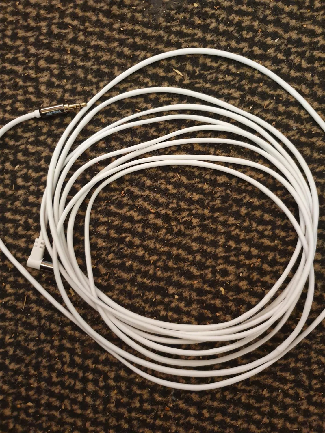 Jamega AUX Kabel 3,5mm 0,5m Schwarz gewinkelt