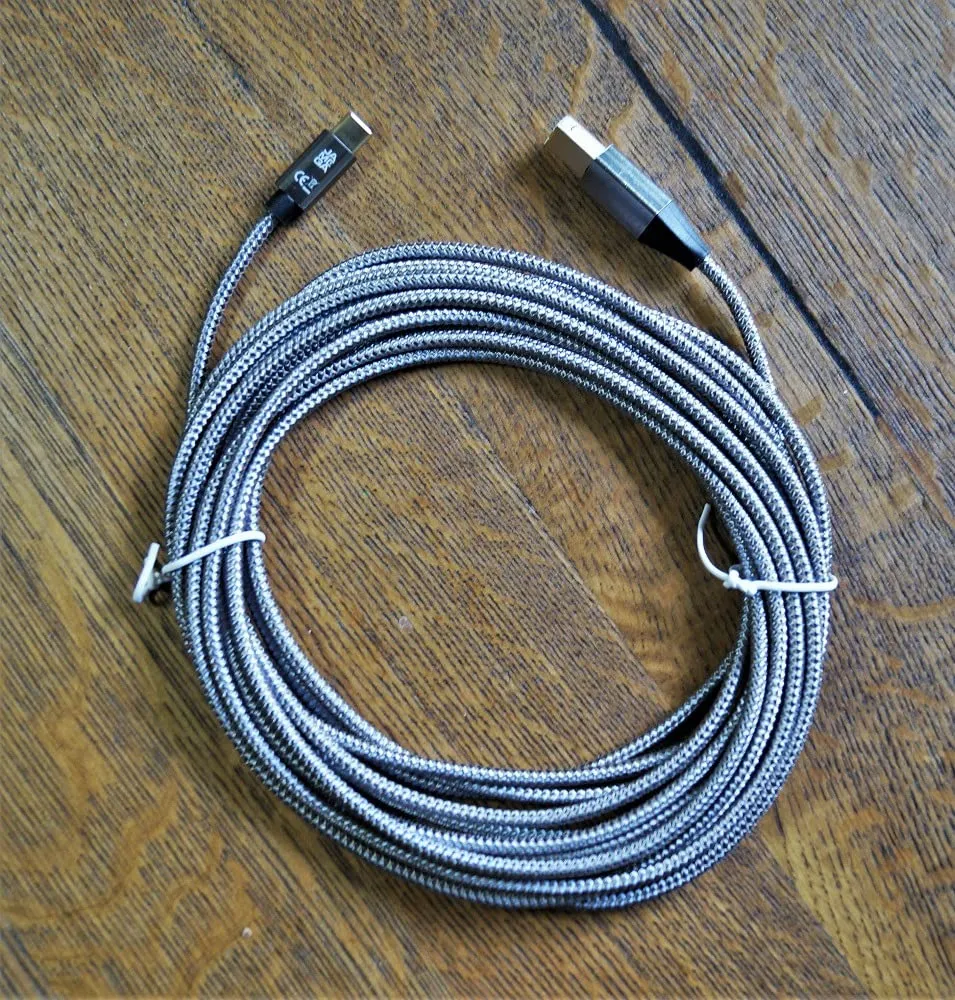 Jamega USB-C auf USB-B Druckerkabel 3m Nylon