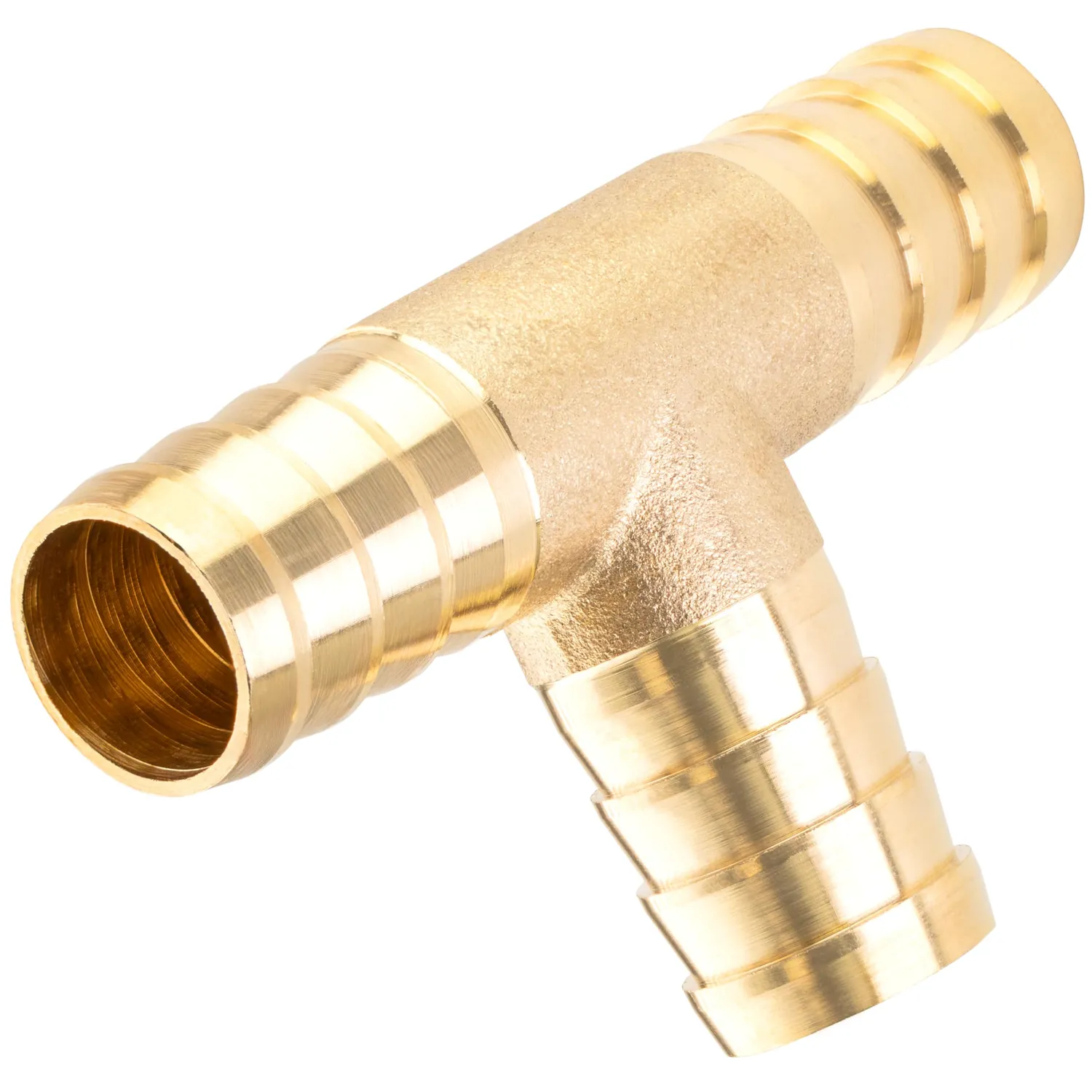 Poppstar T-Stück Schlauchverbinder 12mm 2er Messing