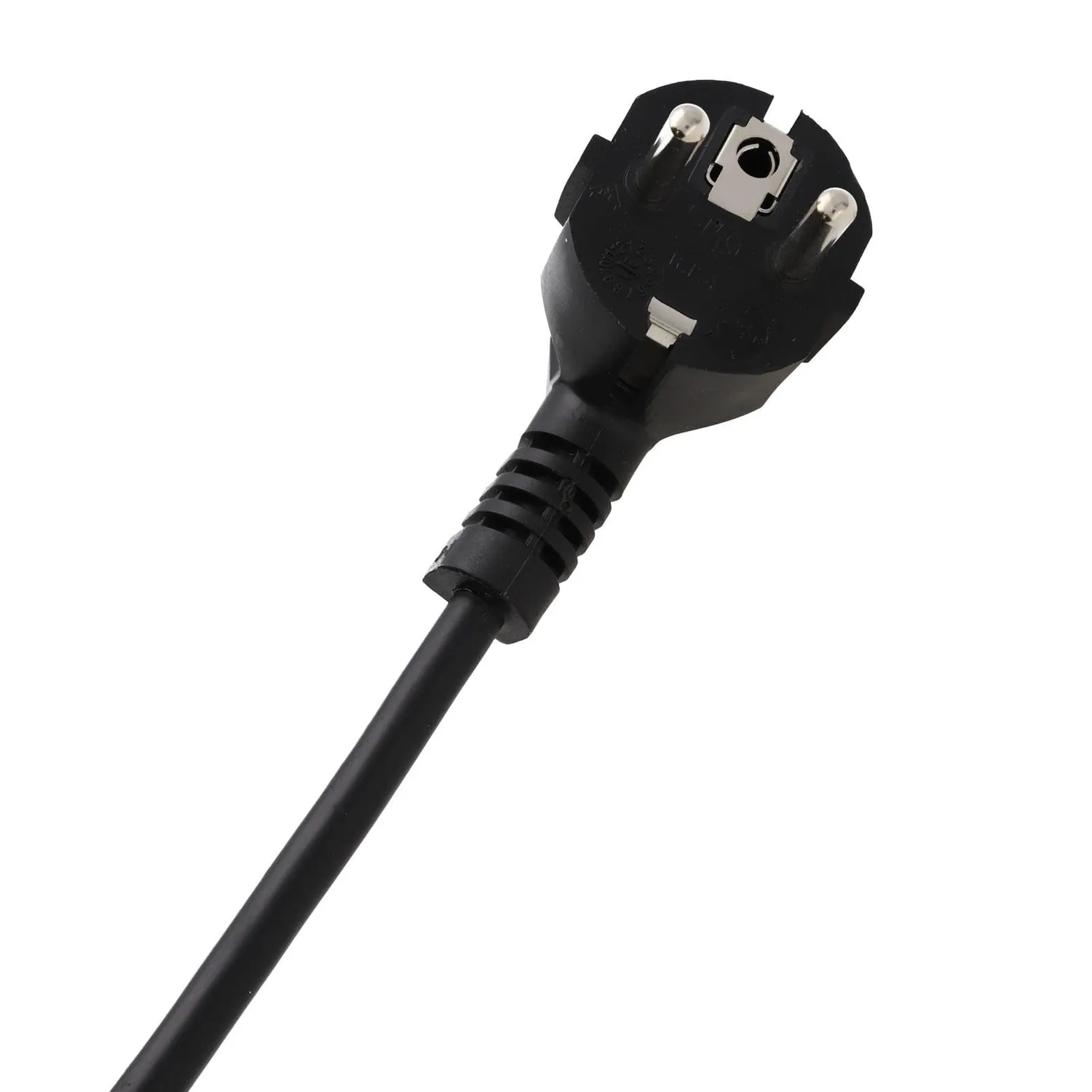 Kenable Kaltgerätekabel abgewinkelt 2m schwarz 1,0mm²