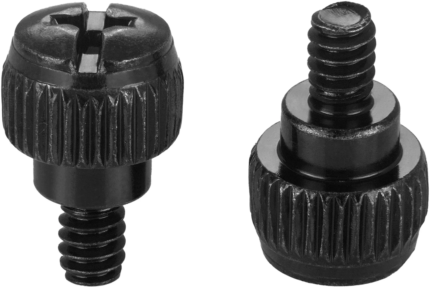 Poppstar Rändelschrauben #6-32 x 6mm PC-Gehäuseschrauben 25 Stück schwarz