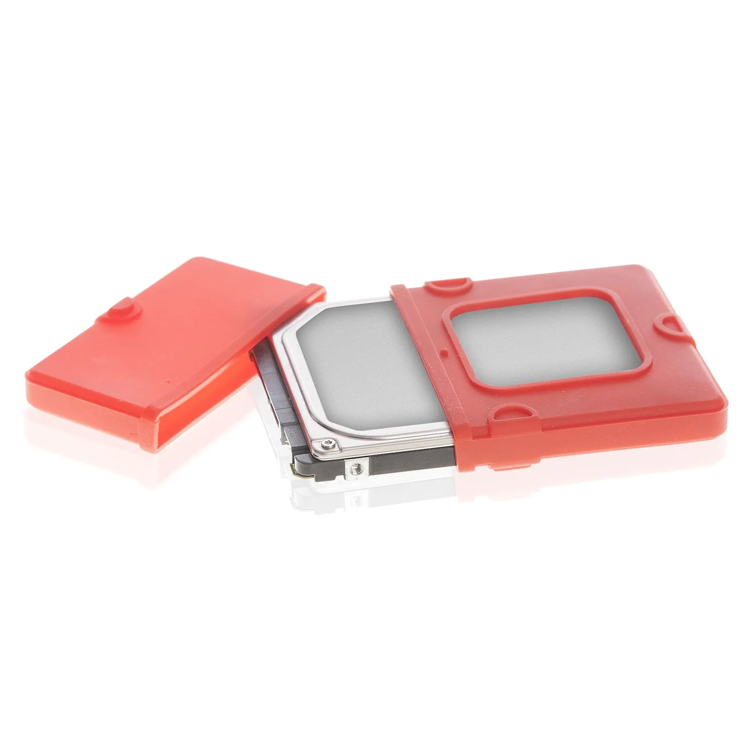 Poppstar Silikon Festplattenhülle 2,5 Zoll rot 9,5 mm