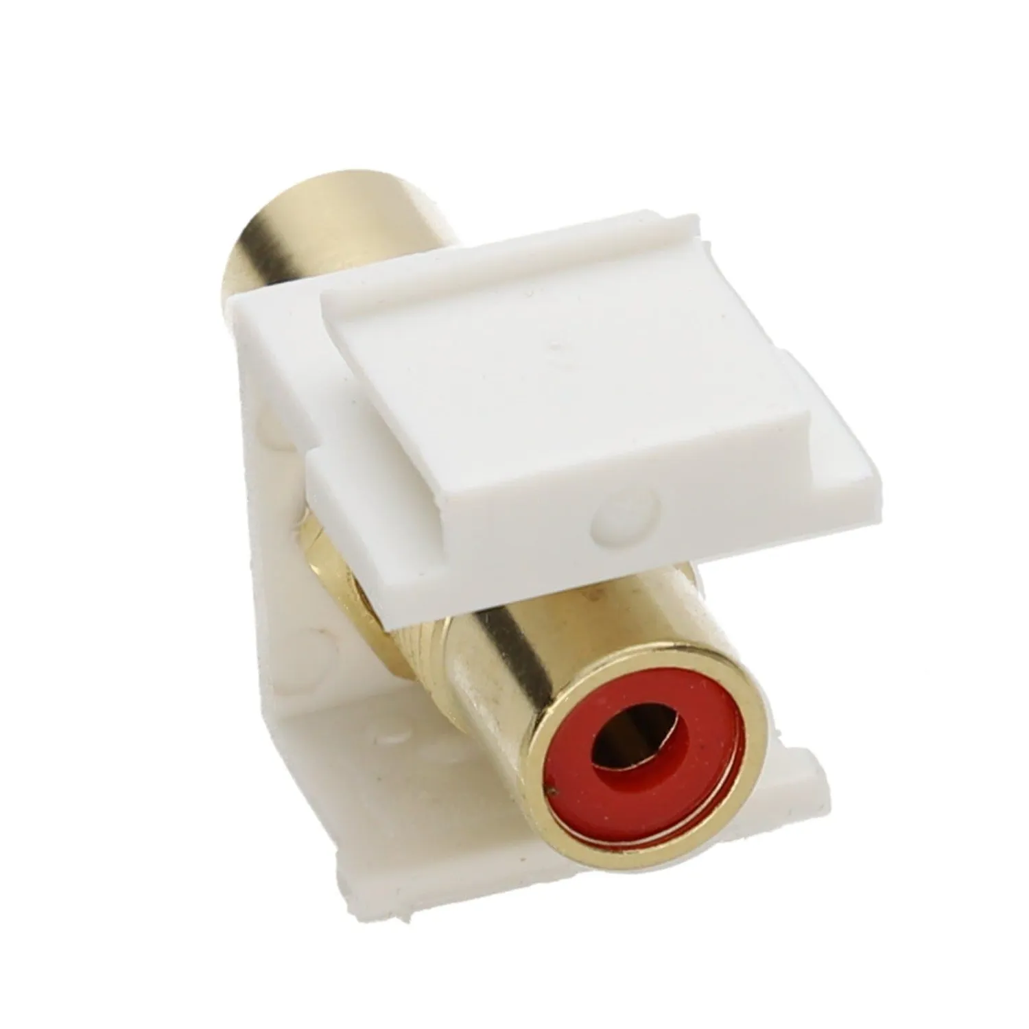Aura 3,5-mm-Stereo-Klinke Keystone-Einsatz Weiß