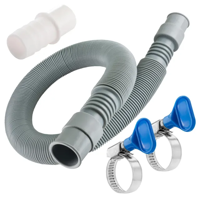 Poppstar Waschmaschinenschlauch Verlängerung 3/4" 60-200cm Set