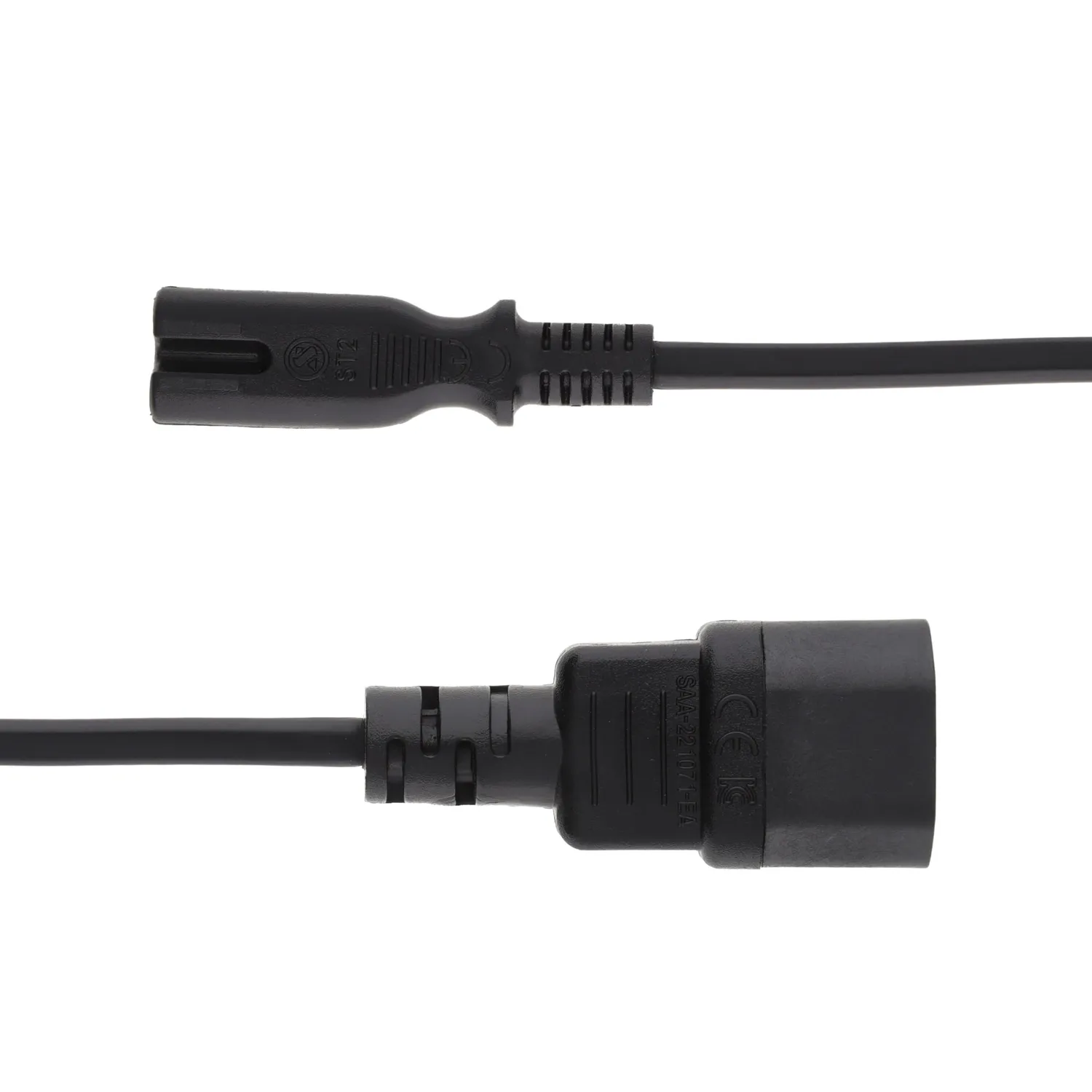 Kenable IEC C14 auf C7 Adapterkabel 0,15m schwarz