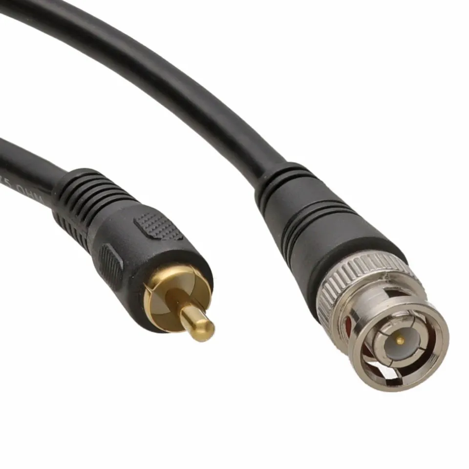 Kenable BNC Cinch Kabel 1m RG59 Reinkupfer Koaxial