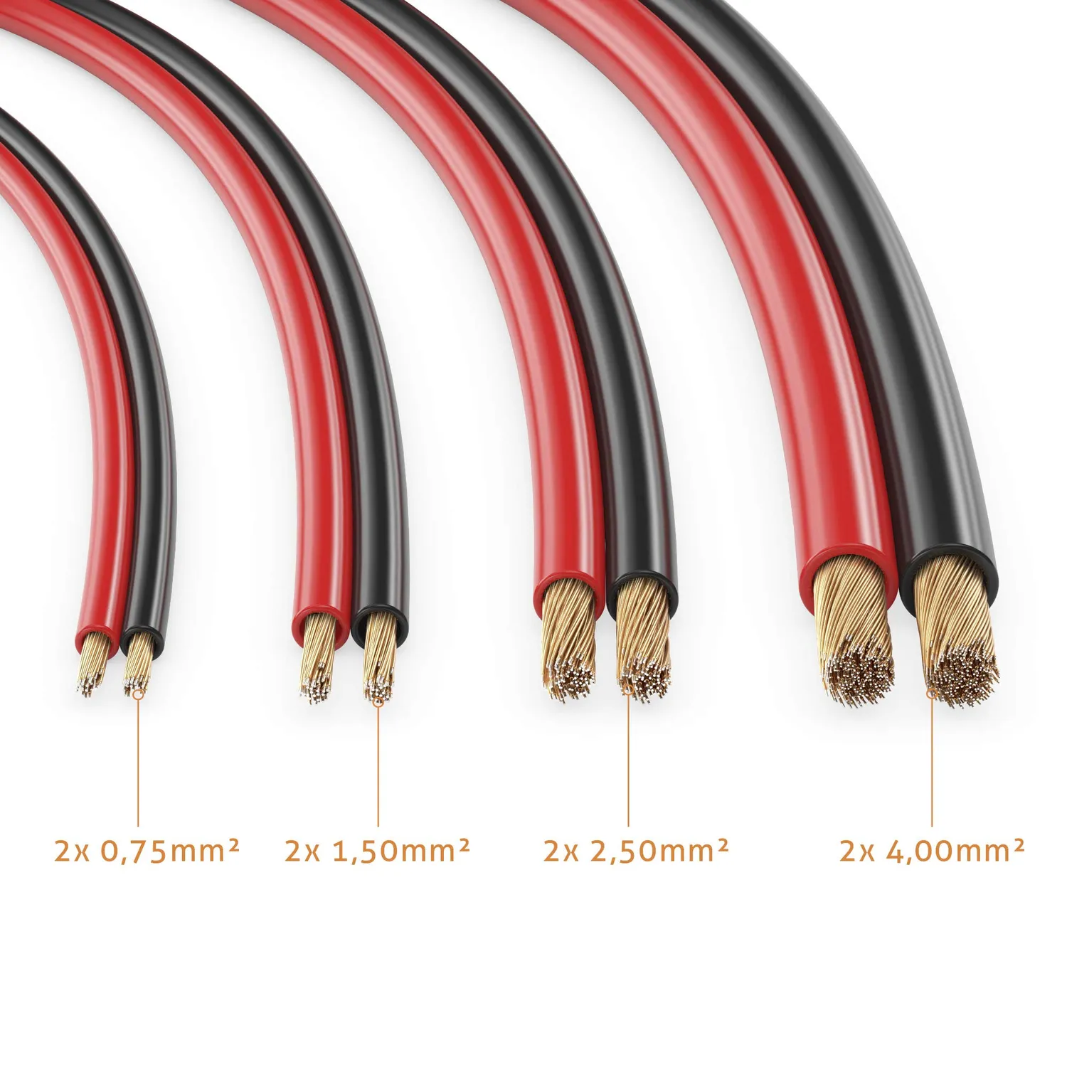 Sonero S-SC2400RB-10 Lautsprecherkabel 10m rot-schwarz 4mm²