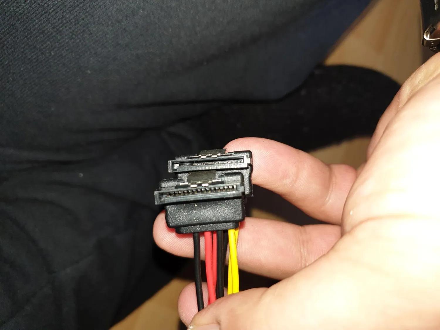 Poppstar SATA Kabel Set 0,5 m mit Stromverteiler