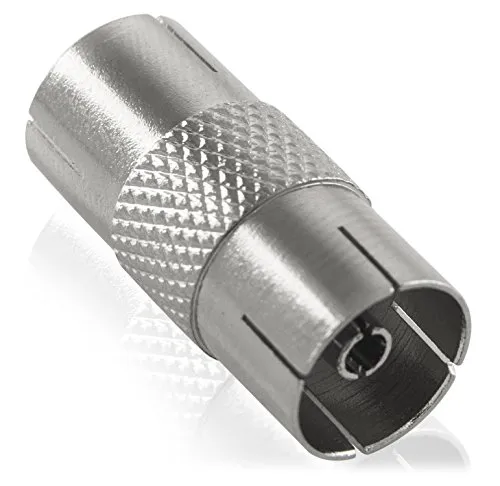 Poppstar SAT-Adapter IEC Buchse-Buchse Koaxkupplung 8x