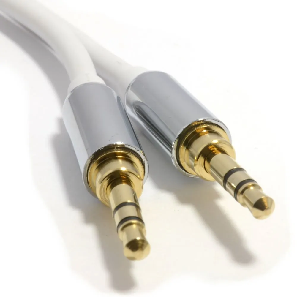 Kenable 006915 Audiokabel 3,5mm 3m weiß Stereo