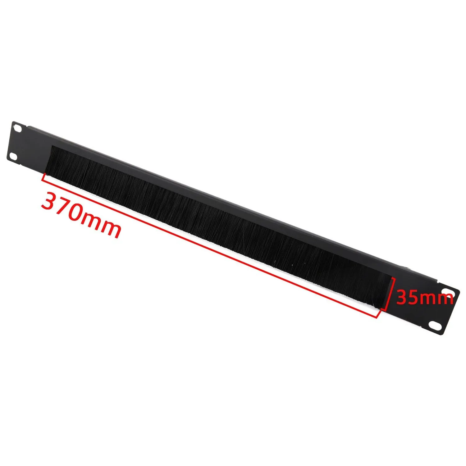 Kenable Bürstenleiste 1U Halbes Frame 19 Zoll Schwarz