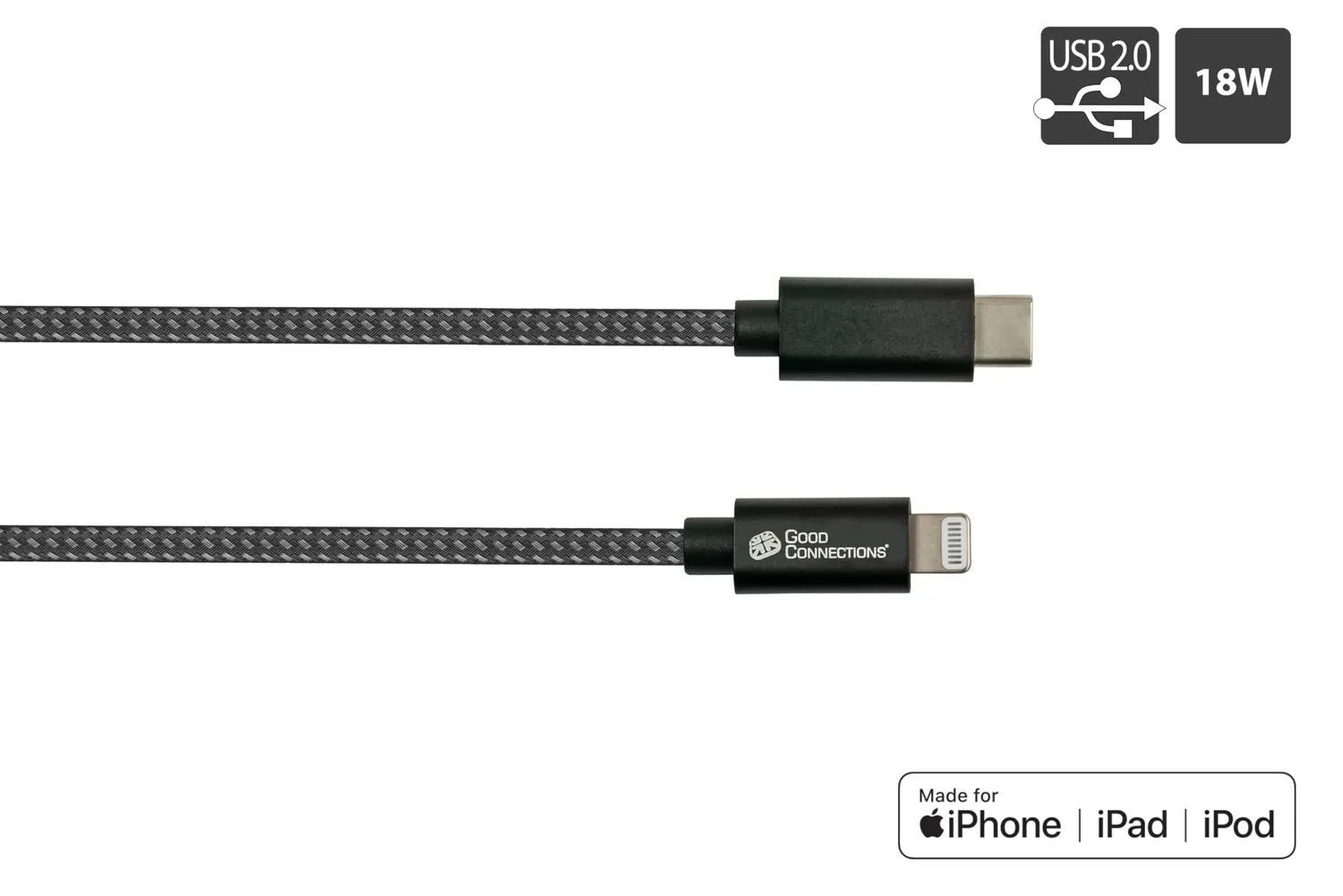 Good Connections USB-C Lightning Kabel MFI 0,5m