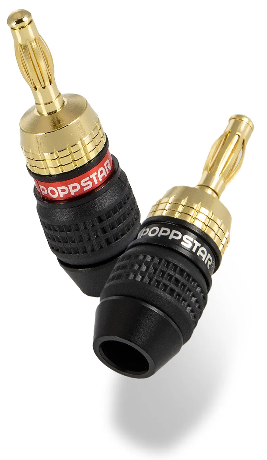 Poppstar Deadbolt High End Bananenstecker 12er Set 24k vergoldet