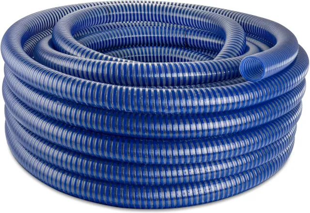 Poppstar Saugschlauch 1 1/4 Zoll 15m 32mm Spiralschlauch blau