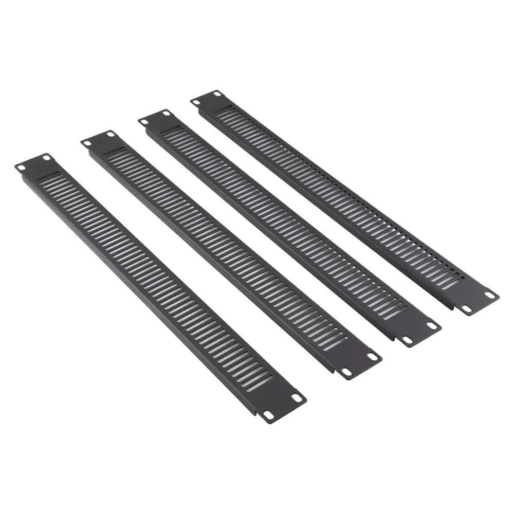 Kenable 1U Blindplatte 19 Zoll Rack Stahl schwarz