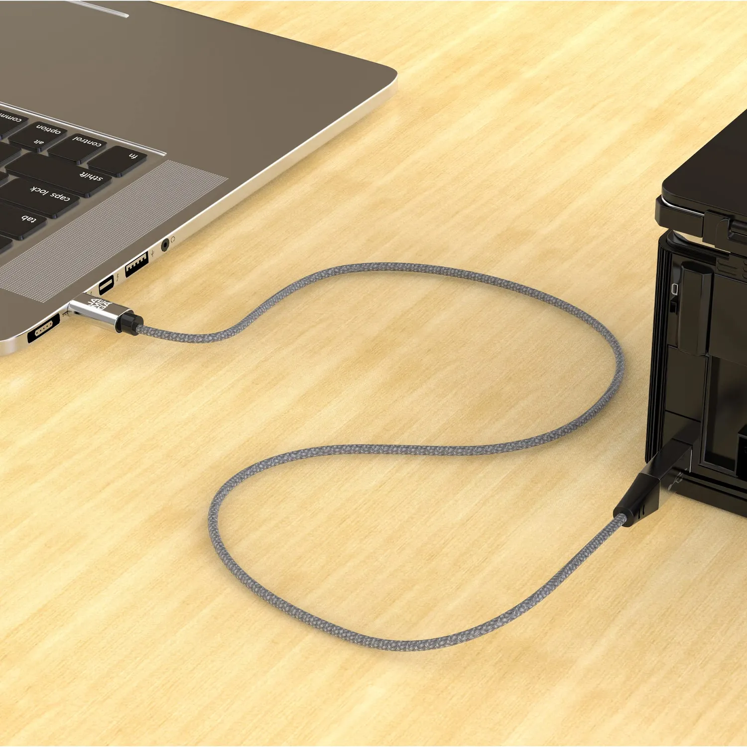 Jamega USB-C auf USB-B Druckerkabel 3m Nylon