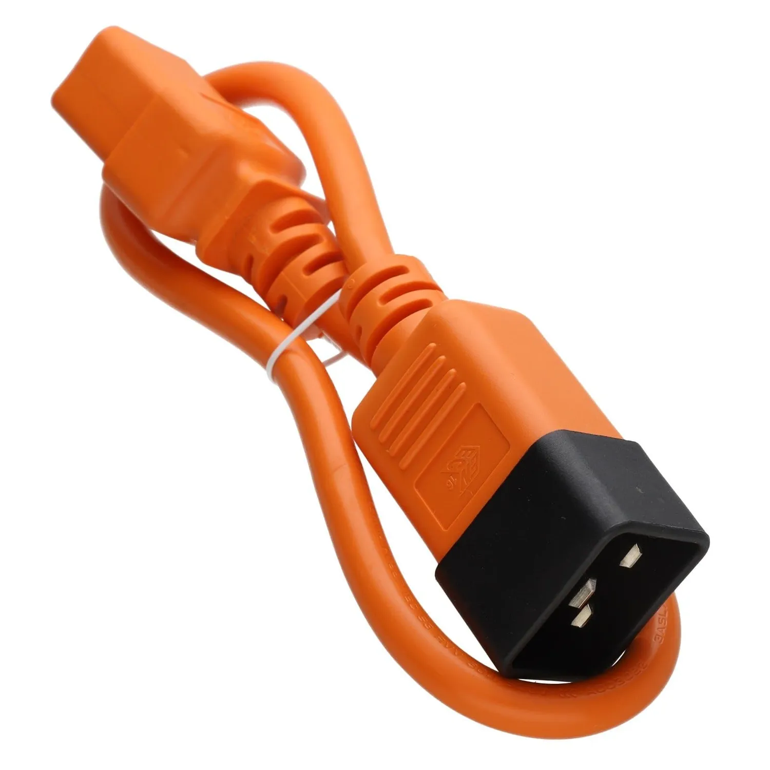 Kenable C19 auf C20 Server Stromkabel 0,5 m orange