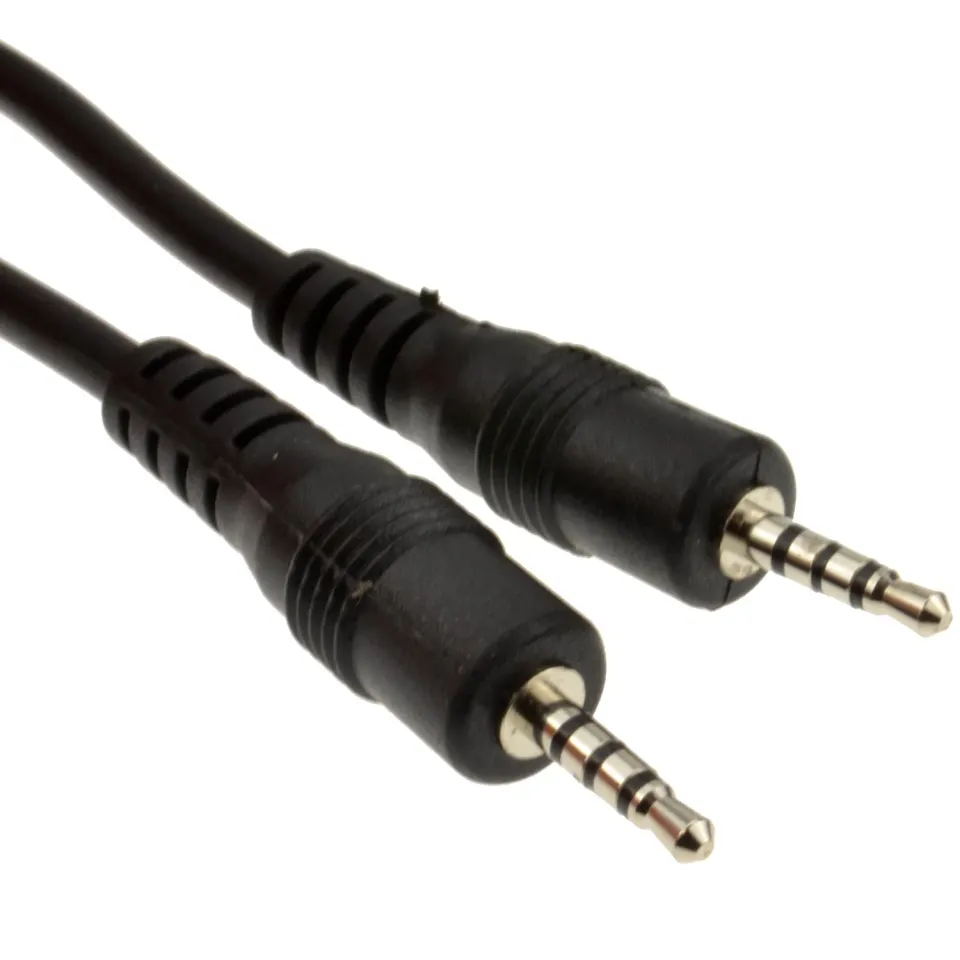 Kenable Klinkenkabel 3,5 mm 4-polig 0,5 m schwarz TRRS