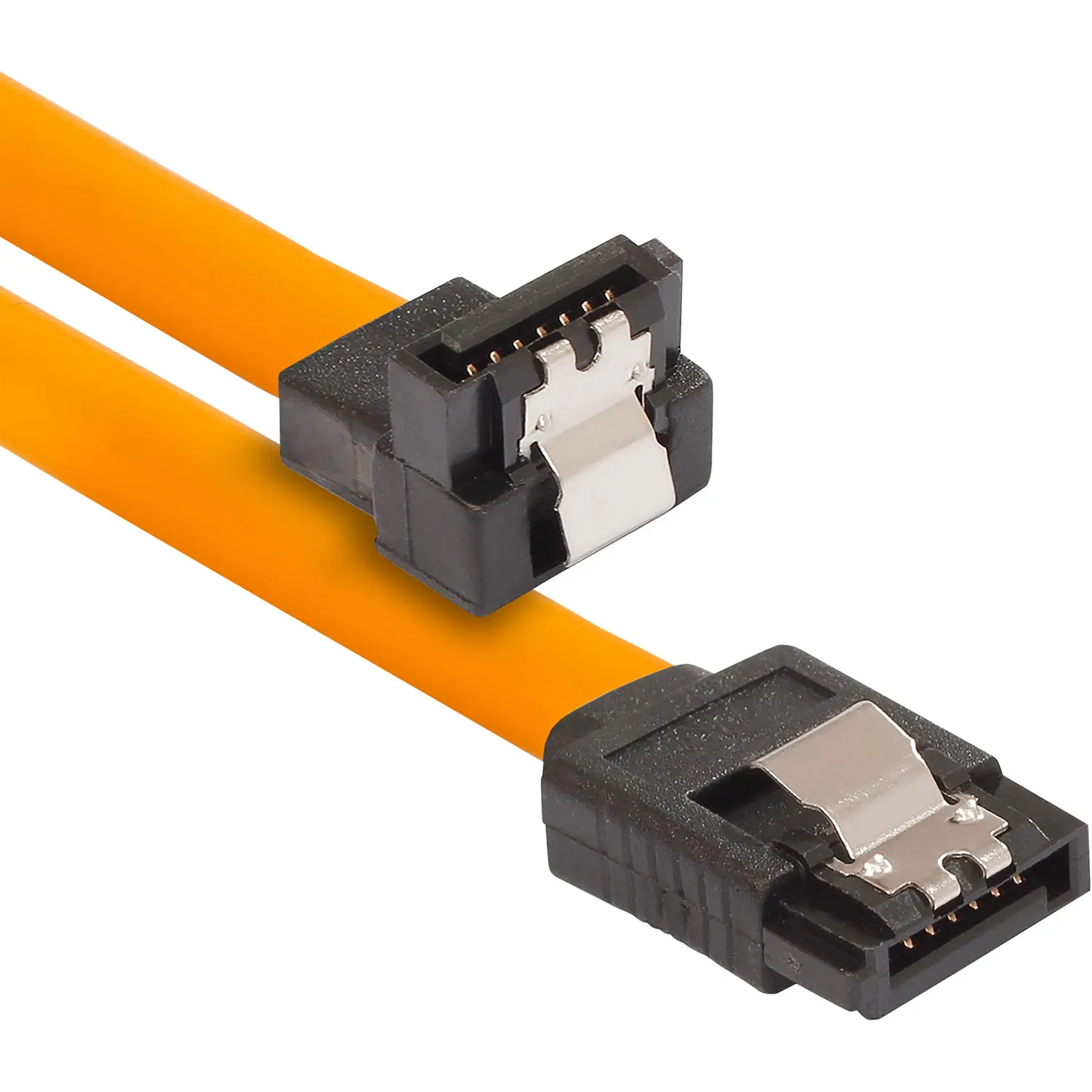 Poppstar SATA Kabel 0,5m gerade-gewinkelt 3er-Pack 6 Gbit/s