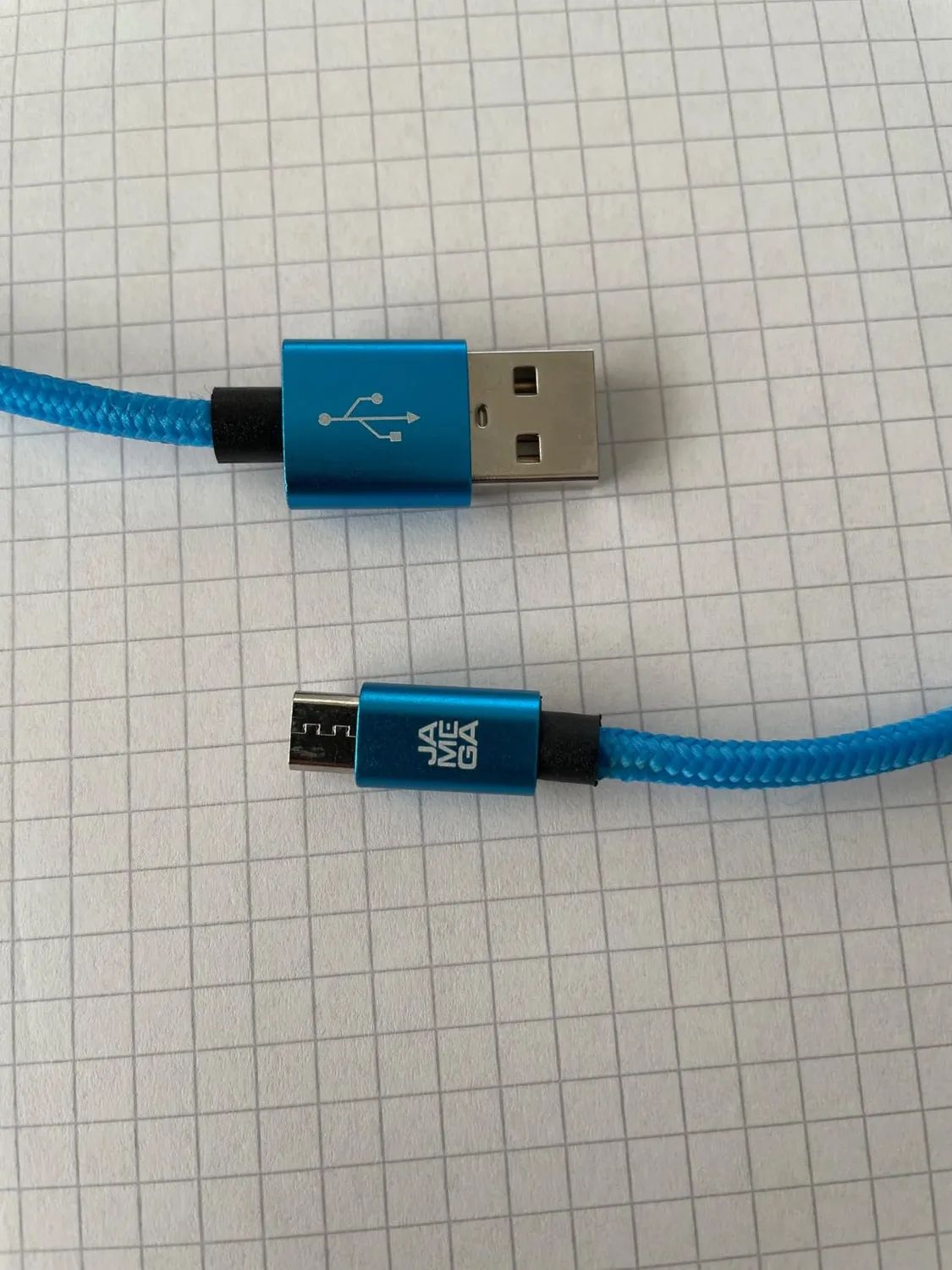 JAMEGA Premium Micro USB Kabel 0,5-3 m 4er Set rot