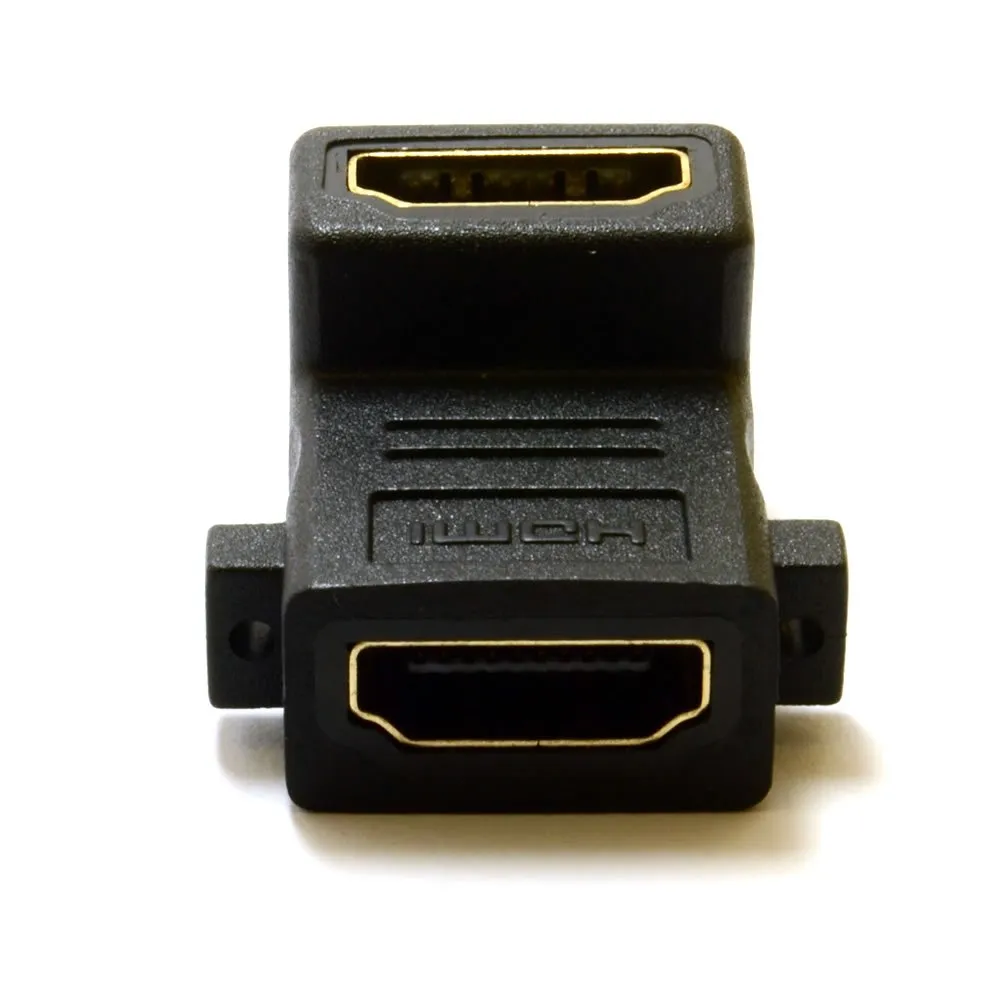 Kenable HDMI Einbaukupplung 90° Buchse-Buchse v1.4 3D