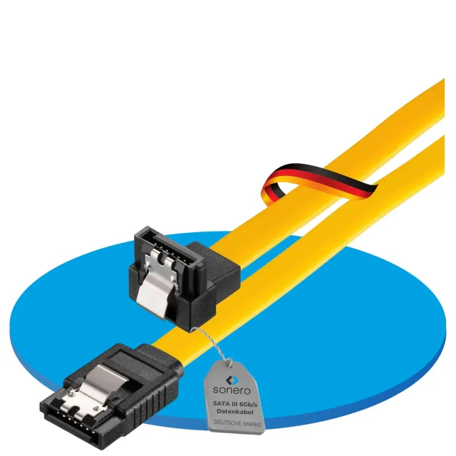 Sonero X-SATA020-030G SATA Kabel 0,3m gelb 6Gb/s
