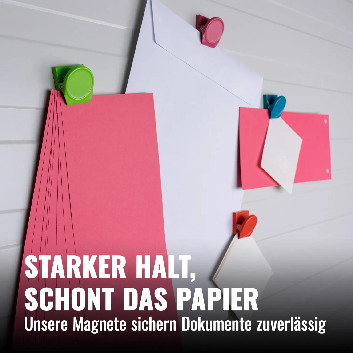 Poppstar Magnetklammern 16er bunt 0,5kg
