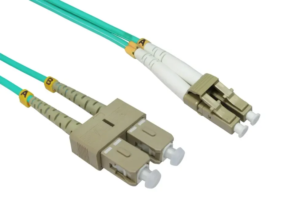 Kenable OM4 Glasfaserkabel LC-SC Duplex 5m Aqua 10G