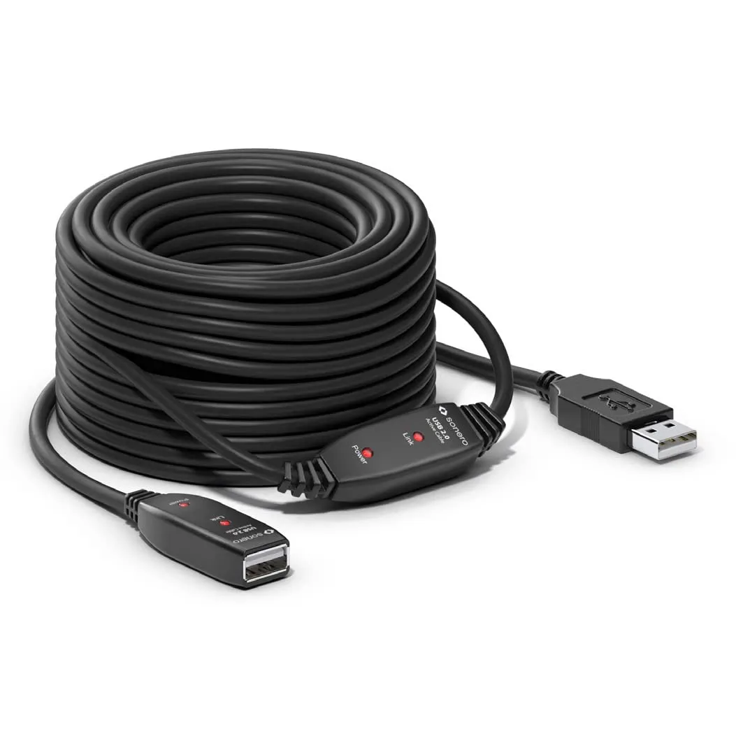 Sonero S-XU2100-150 USB-Verlängerung 15m aktiv schwarz