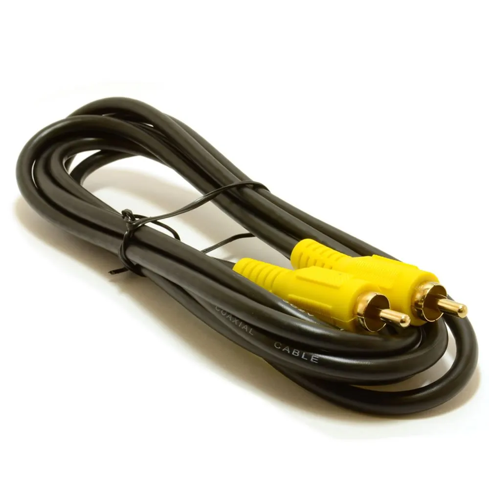 Kenable Cinch Koaxial Audiokabel RG59 1m Schwarz 75 Ohm