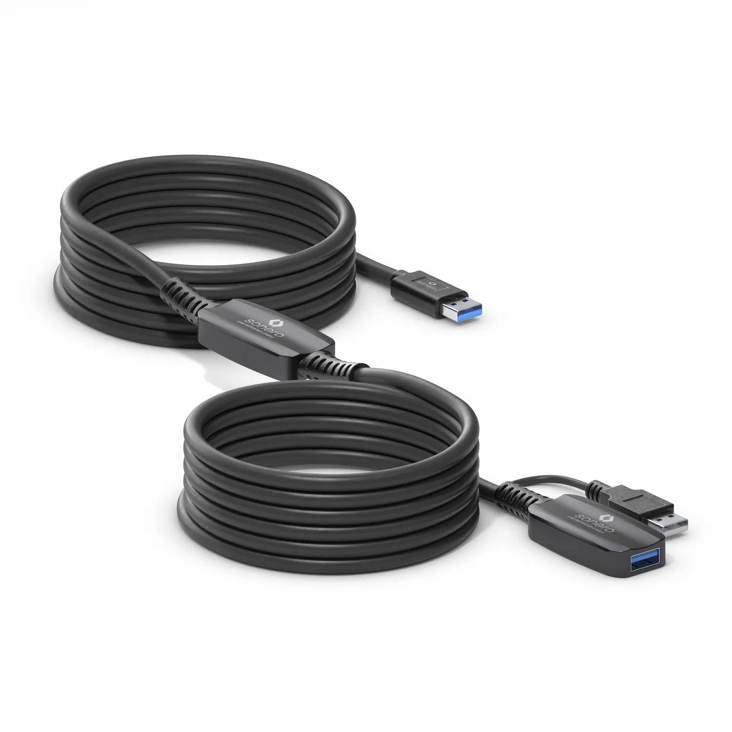 Sonero S-XU3000-100 USB-Verlängerung aktiv 10,0m schwarz 5Gb/s