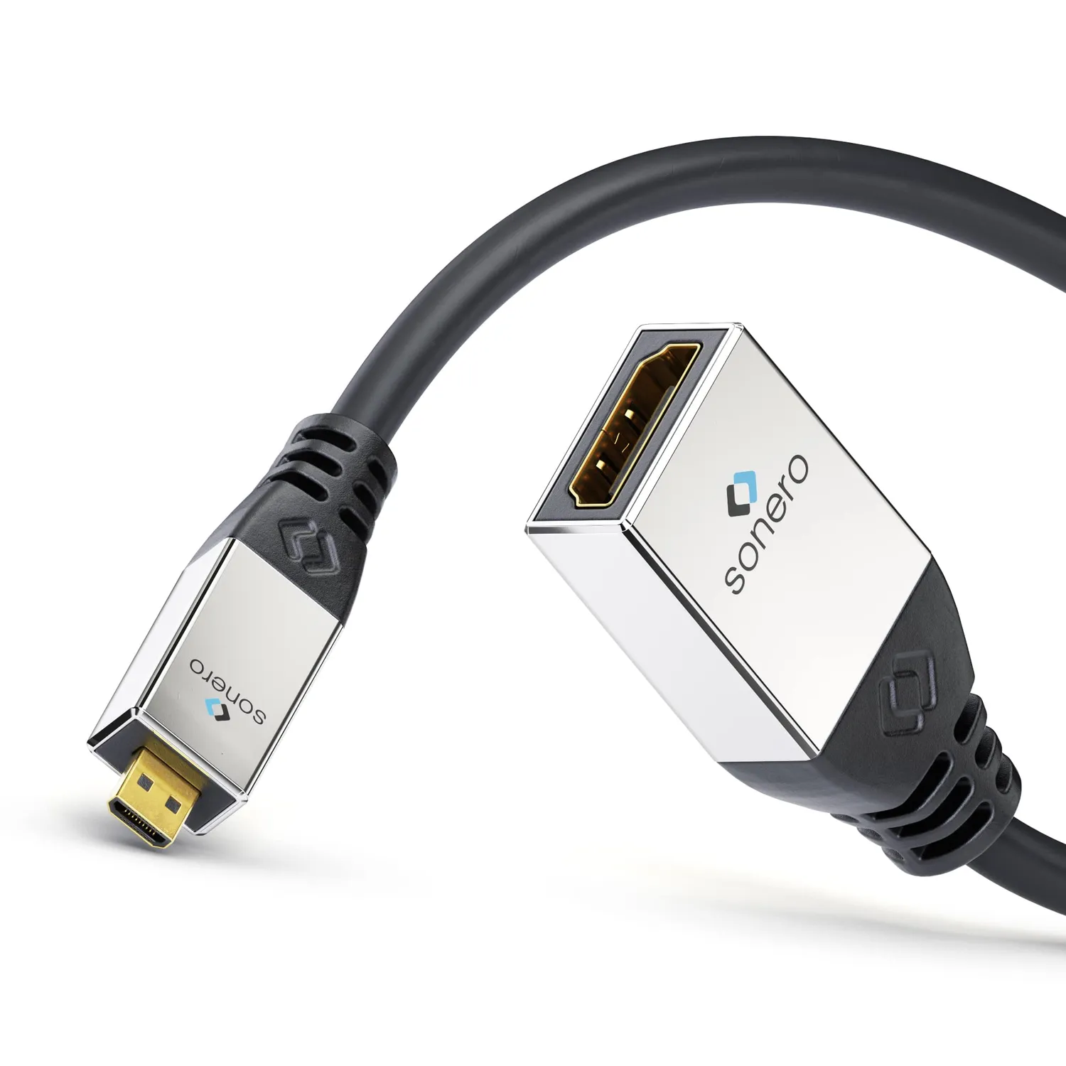 Sonero S-HCA001 Micro-HDMI-Adapter 0,25m schwarz 4K