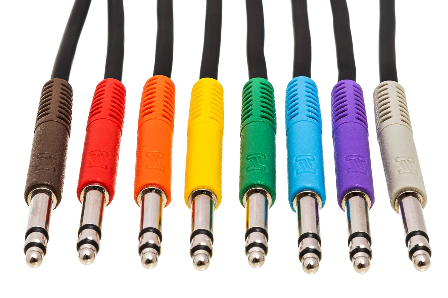 Hosa TTS-800-PATCH Patchkabel symmetrisch 8er Set