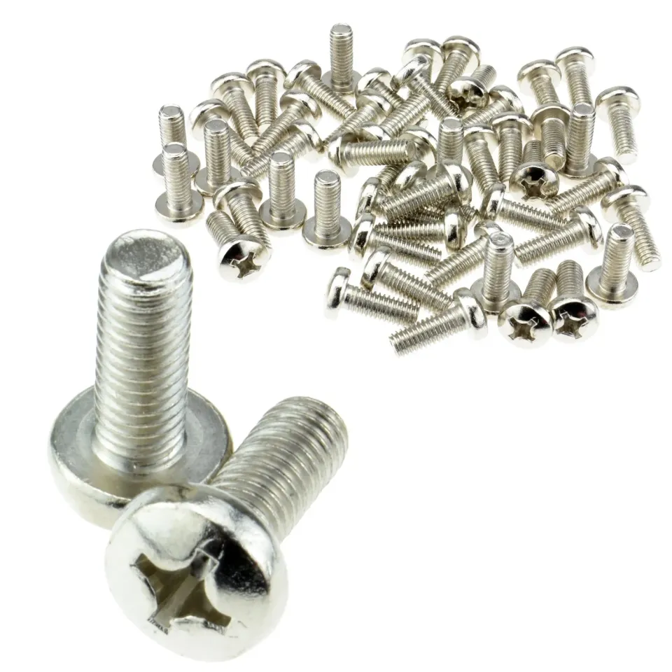 Kenable M6 Rackschrauben 16 mm 50 Stück für Käfigmuttern