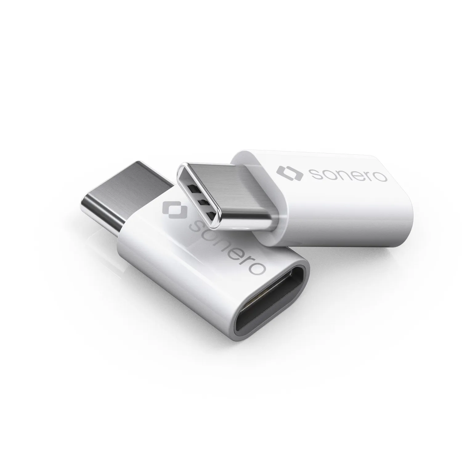 Sonero X-UA112 USB-Adapter USB-C auf Micro-USB weiß