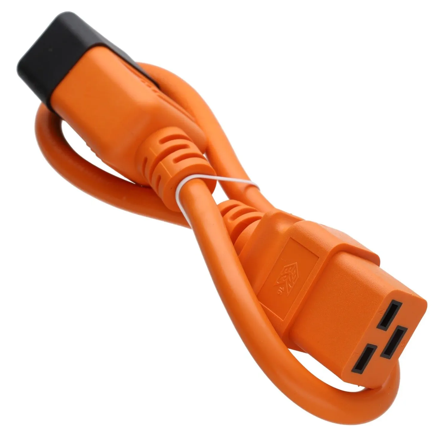 Kenable C19 auf C20 Server Stromkabel 0,5 m orange