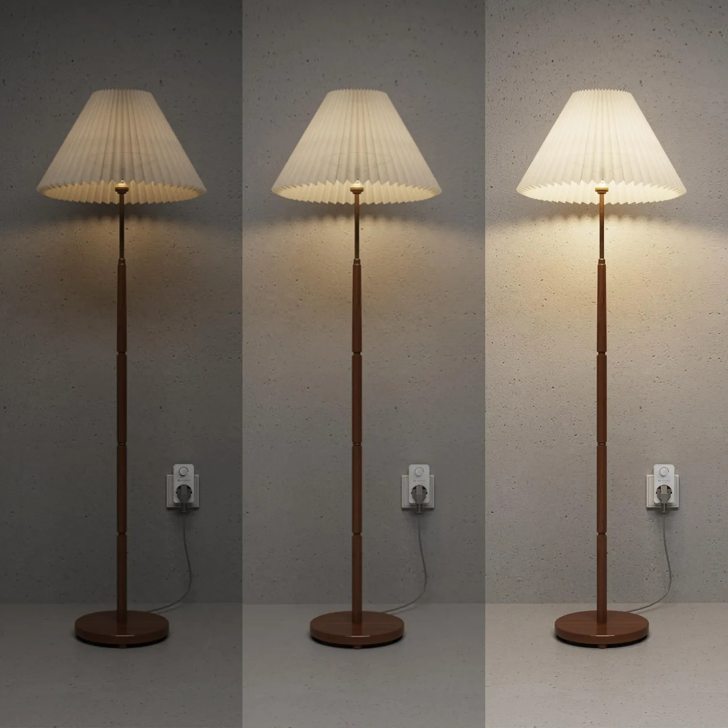 Sonero Steckdosendimmer für LED weiß 20-400W