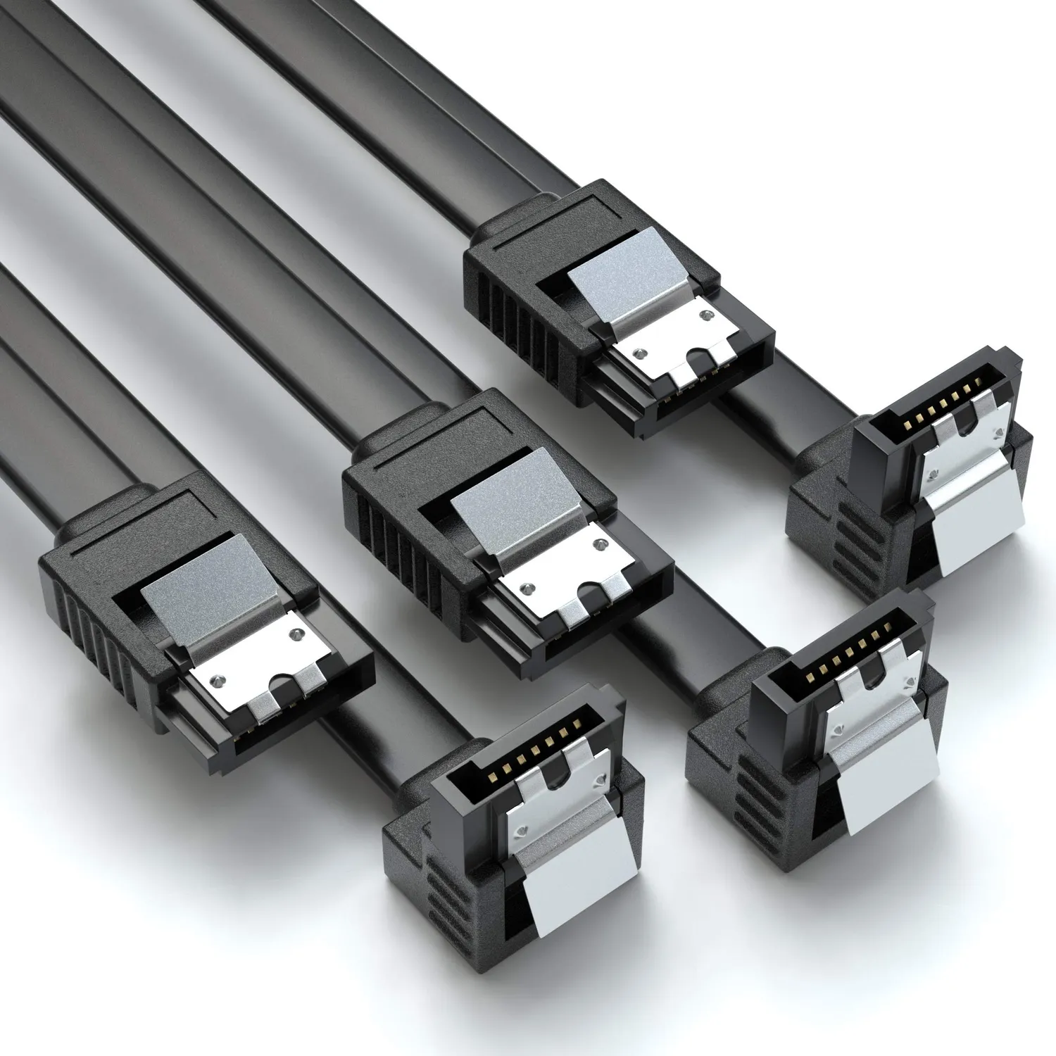 Jamega SATA III Kabel 3x 0,5m Schwarz 6 Gbit/s