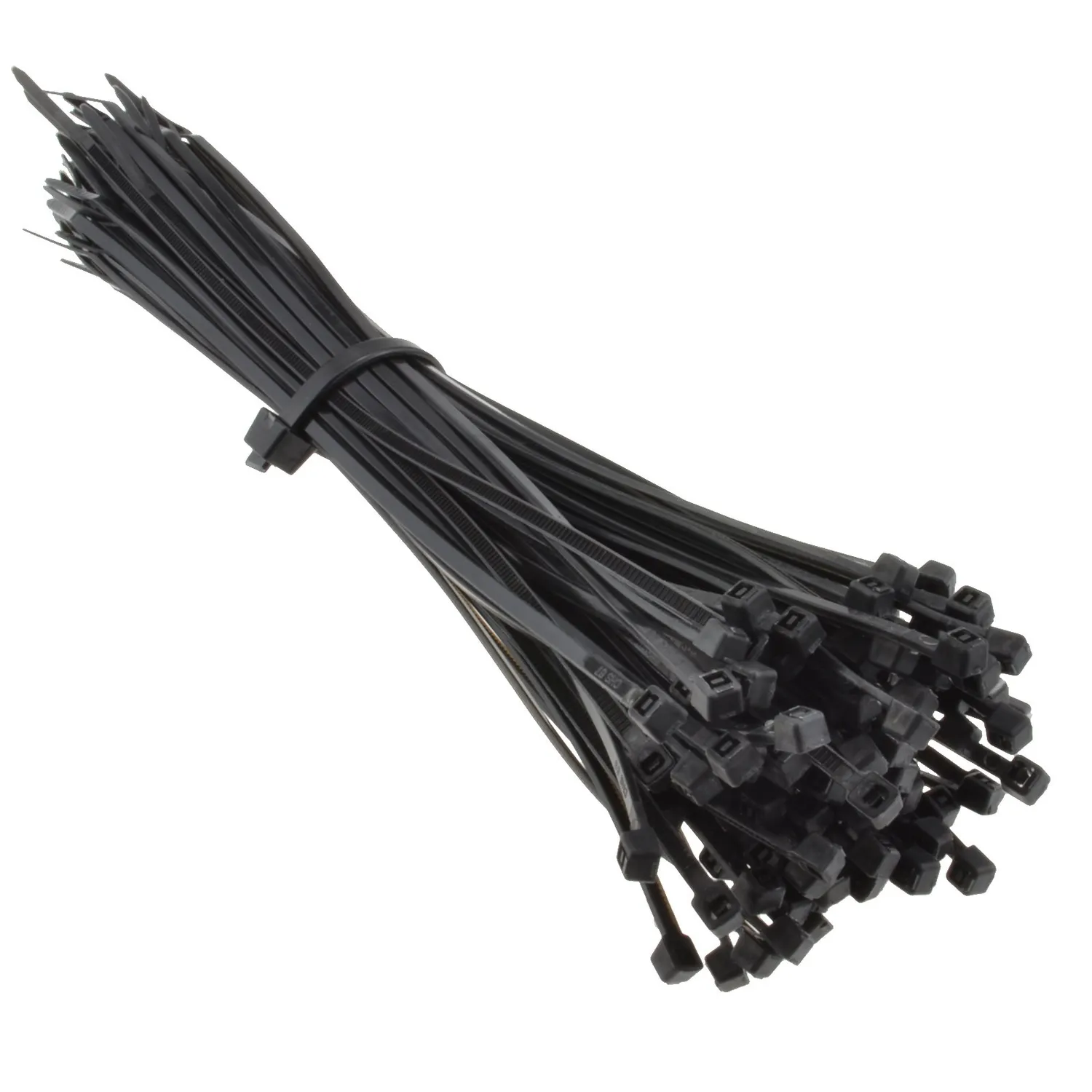 Kenable Kabelbinder 200x2,5mm Schwarz 100 Stück Nylon