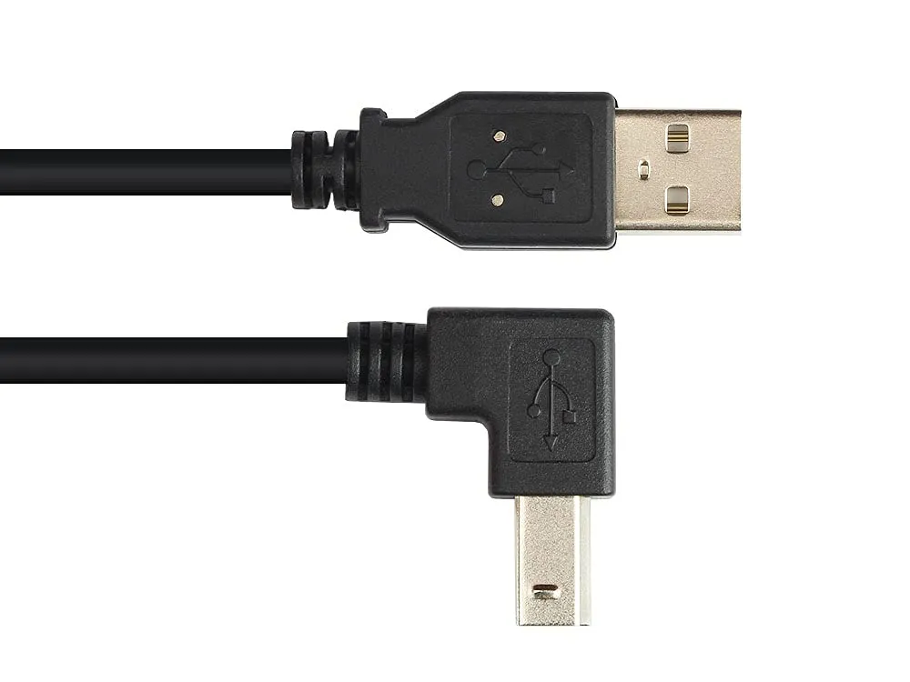 Good Connections USB 2.0 Druckerkabel A-B gewinkelt 2 m schwarz
