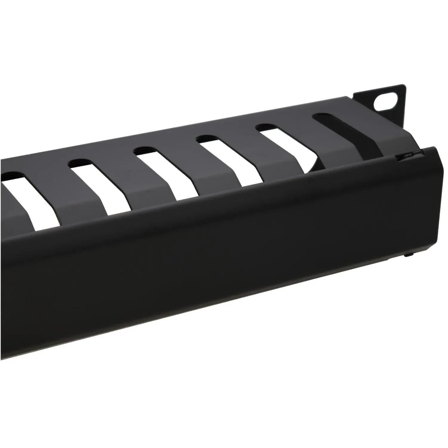 Kenable Kabelmanagement-Panel 1U 19 Zoll schwarz Stahl