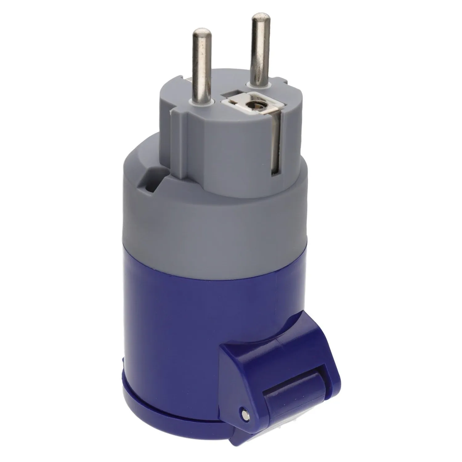 Kenable Schuko auf CEE 16A Adapter Camping blau