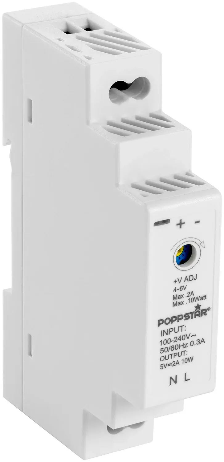 Poppstar P-15-5 Hutschienen-Netzteil 5V 2A 10W