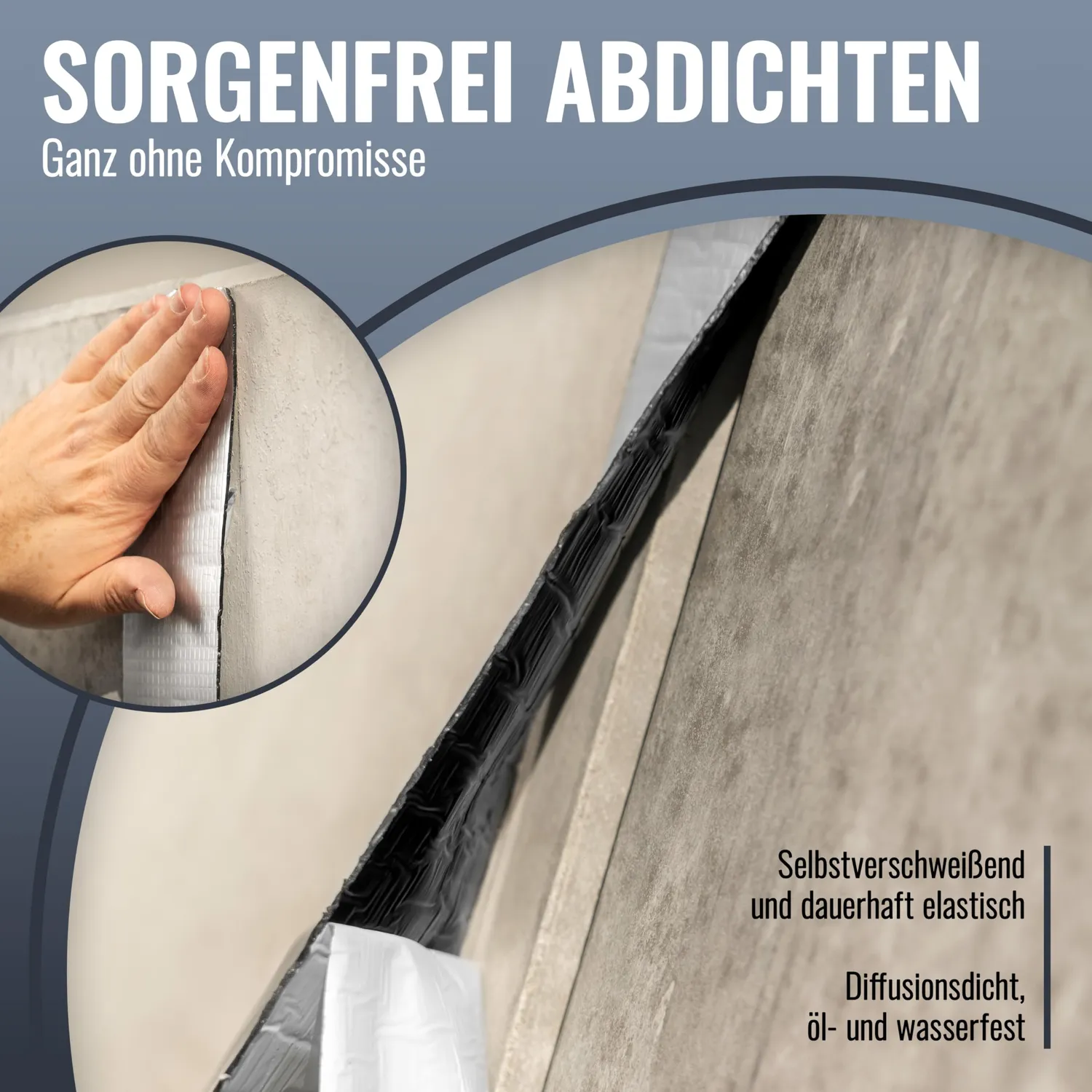 Poppstar Alu Butyl Dichtband 10m x 75mm wasserdicht