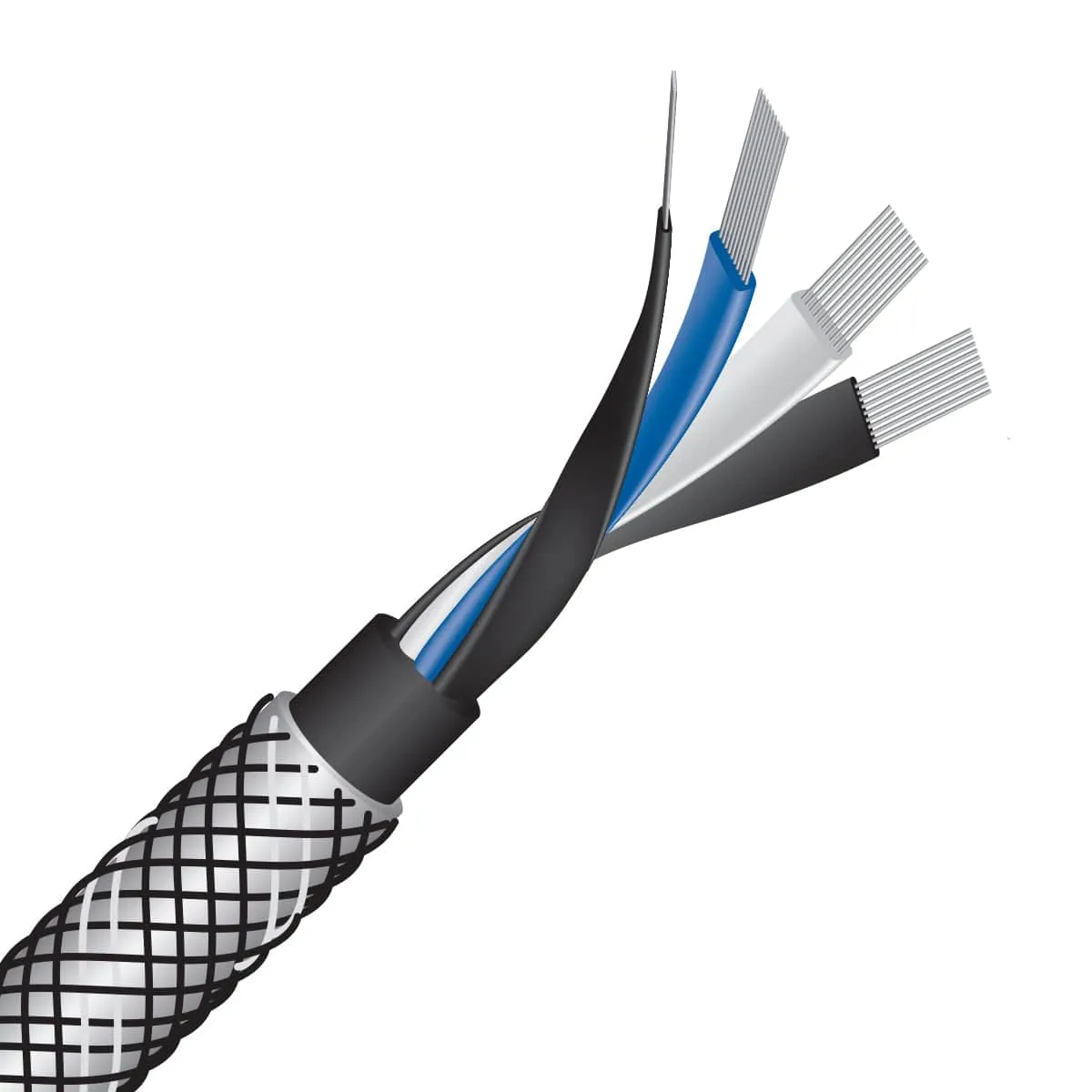 WireWorld Platinum Eclipse 10 Bi-Wire Jumper 4er Silber