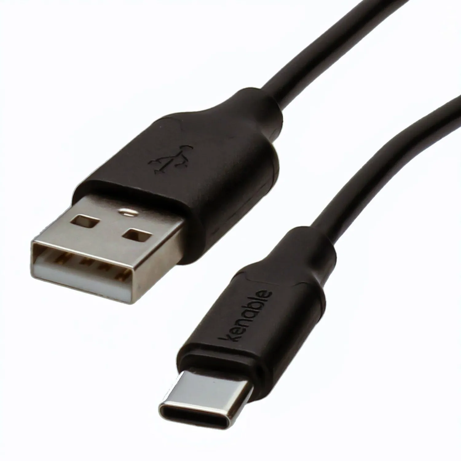 kenable USB-C Schnellladekabel USB-A 2m schwarz 3A