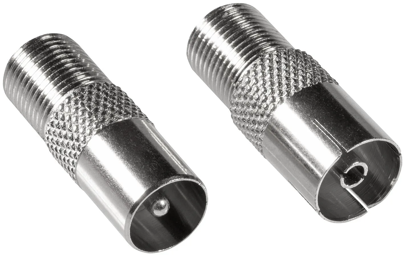 Poppstar SAT Adapter Koax Antenne 8 Stück silber