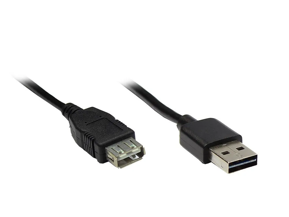 Good Connections USB 2.0 Stecker A an A Kabel 1 m grau 480 Mbit/s